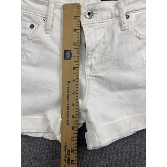 AG Adriano Goldschmied Shorts Womens 28 Hailey Ex-Boyfriend Roll-Up Distressed - Picture 4 of 7
